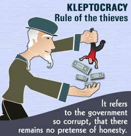 Kleptocracy rule by thieves