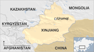 Uyghuristan Map