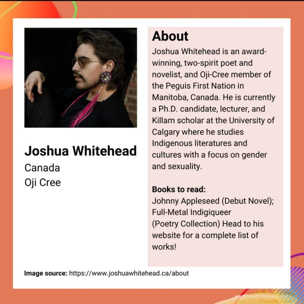 Joshua Whitehead description