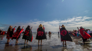 Quinault protest agains oil pipe line