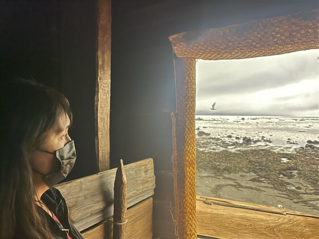 Makah Cultural and Research Center Executive Director Janine Ledford viewing the Ocean dear to the Makah